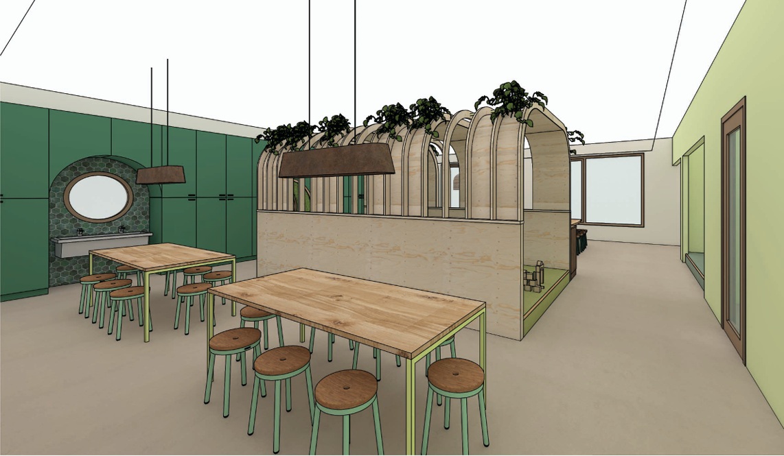 Ontwerp bso ruimte Zuiderpark
