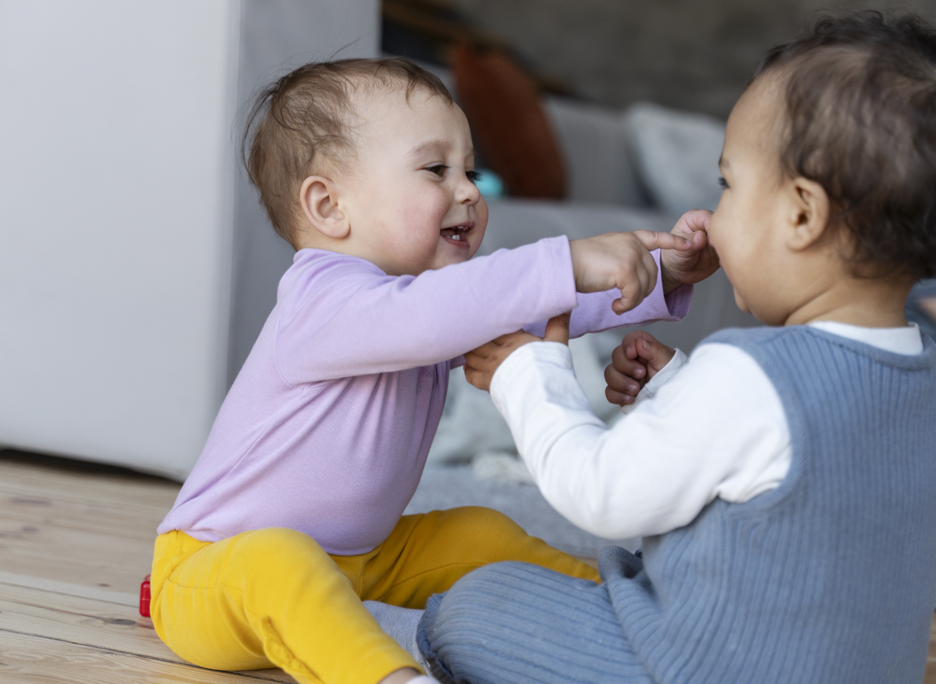 Dreumesen spelen kinderopvang